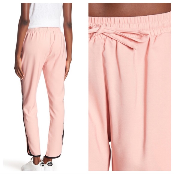 LEA & VIOLA BLUSH SIDE STRIPE TRACK PANTS - Picture 2 of 5